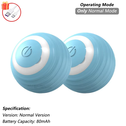 Automatic Rolling Cat Toy with Tail - Rechargeable Interactive Smart Mouse for Cats