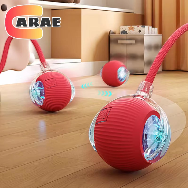 Automatic Rolling Cat Toy with Tail - Rechargeable Interactive Smart Mouse for Cats