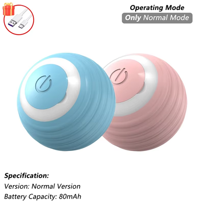 Automatic Rolling Cat Toy with Tail - Rechargeable Interactive Smart Mouse for Cats
