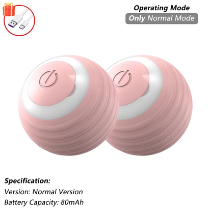 Automatic Rolling Cat Toy with Tail - Rechargeable Interactive Smart Mouse for Cats
