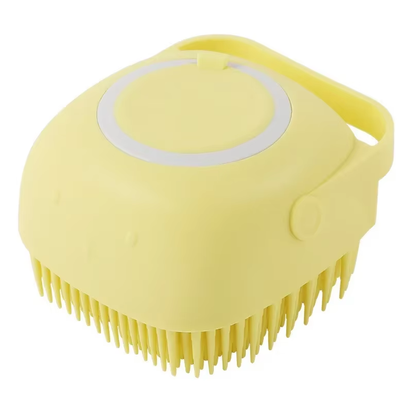 Silicone Dog Bath Massage Gloves and Brush - Pet Grooming Tool for Effective Cleaning and Shampoo Application
