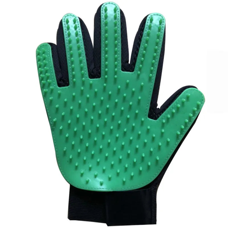 Pet Grooming Glove for Cats and Dogs - Deshedding Brush and Massage Tool for Bathing and Hair Removal