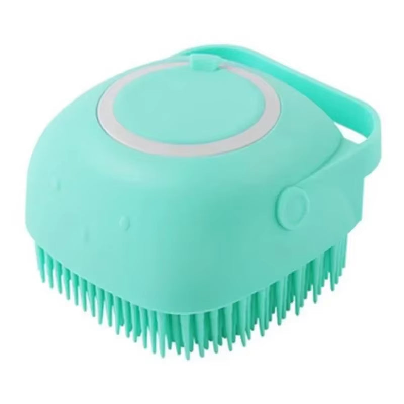 Silicone Dog Bath Massage Gloves and Brush - Pet Grooming Tool for Effective Cleaning and Shampoo Application