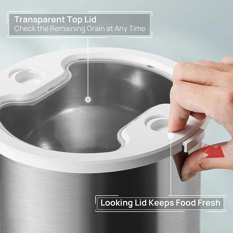 Smart App-Controlled Cat Feeder - Stainless Steel Double Meal Automatic Dispenser for Cats and Dogs