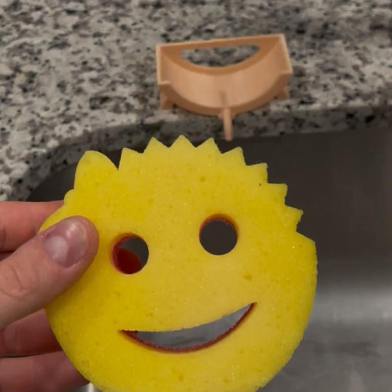 Sponge Diddy Sponge Holder with Integrated Drainage System