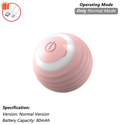 Automatic Rolling Cat Toy with Tail - Rechargeable Interactive Smart Mouse for Cats
