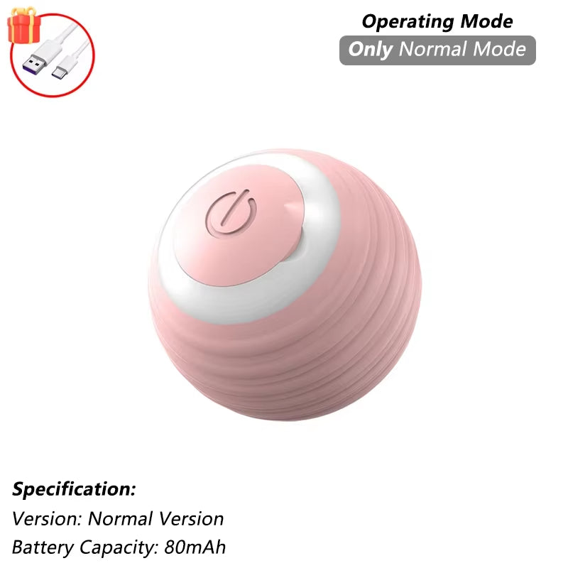 Automatic Rolling Cat Toy with Tail - Rechargeable Interactive Smart Mouse for Cats