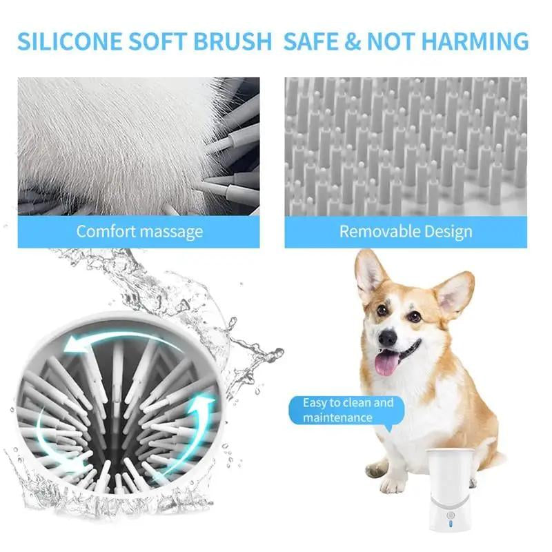 Portable Automatic Dog Paw Cleaner - Silicone Foot Washer Cup for Small and Medium Dogs