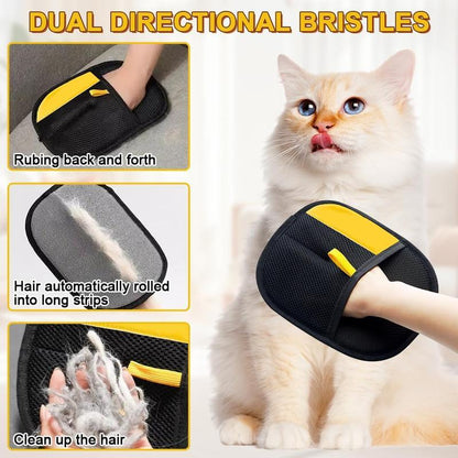 Pet Hair Removal Glove for Cats & Dogs, Reusable Magic Brush Pet Hair Remover Tool for Laundry, Couch, Carpet, Car Seat