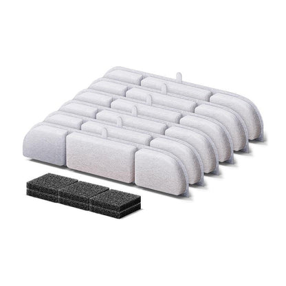 Downypaws Battery Operated Cat Water Fountain, 84Oz/2.5L, Wireless Pet Water Fountain for Cats, Small Dog, Automatic Pet Waterer Fountain, Ultra Quiet Pump, Bpa-Free, Christmas Gift Stainless Steel