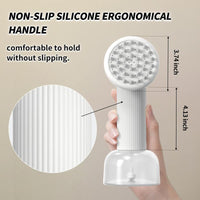 Uahpet Wireless Auto-Foaming Dog Bath Brush with Soap Dispenser – Effortless Lathering Bath Brush for Dogs and Cats