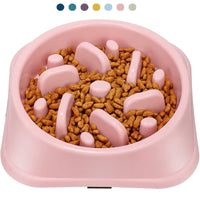 Pet Dog Slow Feeder Bowl Non Slip Puzzle Bowl Anti-Gulping Pet Slower Food Feeding Dishes Dog Bowl for Medium Small Dogs Puppy