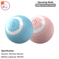 Automatic Rolling Cat Toy with Tail - Rechargeable Interactive Smart Mouse for Cats