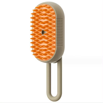 Pet Electric Spray Comb for Cats and Dogs - One-Key Spray Anti-Flying Massage Brush for Hair Removal and Cleaning