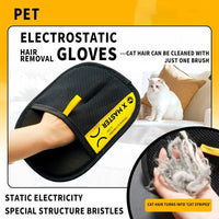 CuddTail™ Reusable Electrostatic Pet Hair Removal Gloves Grooming Glove