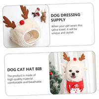 CuddTail™ Christmas Pet Hat & Bib Set – Adorable Holiday Costume for Cats & Dogs 2025