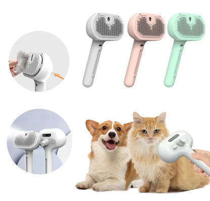 Cuddtail Tangle-Free Pro™ – 3-in-1 Pet Grooming Spray Comb