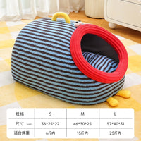 CuddTail™ Warm Green Plush Cat Bed – Cozy Four-Season Nest for Cats & Small Dogs, Perfect Christmas Gift for Pet Lovers