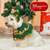 CuddTail™ Christmas Tree Pet Costume – Cute Festival Outfit for Cats & Small to Medium Dogs, Perfect for Holiday Parties