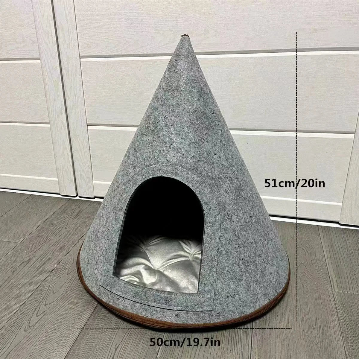 CuddTail™ Christmas Tree Cat Bed DIY Kit – Felt Yarn Tent for Cats & Puppies, Cozy Four-Season Pet Nest up to 6kg