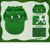 CuddTail™ Frog Dog Hoodie – Cute Warm Winter Sweater for Dogs & Cats, Cozy Cold-Weather Outfit for Everyday or Halloween