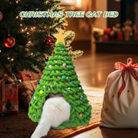 CuddTail™ 2025 Handmade Christmas Tree Cat House – DIY Warm Winter Bed & Craft Kit for Cats and Small Dogs