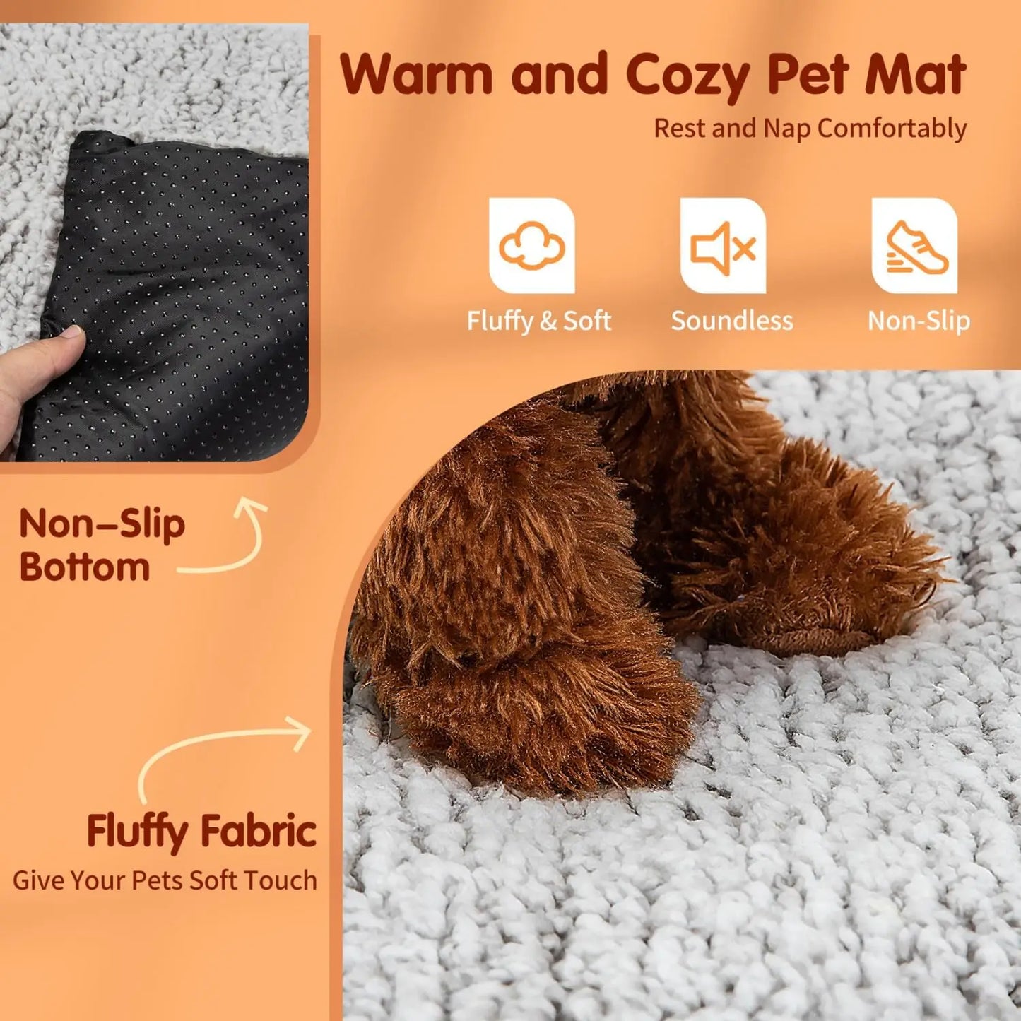 CuddTail™ Self-Heating Pet Mat & Anti Pee Mat