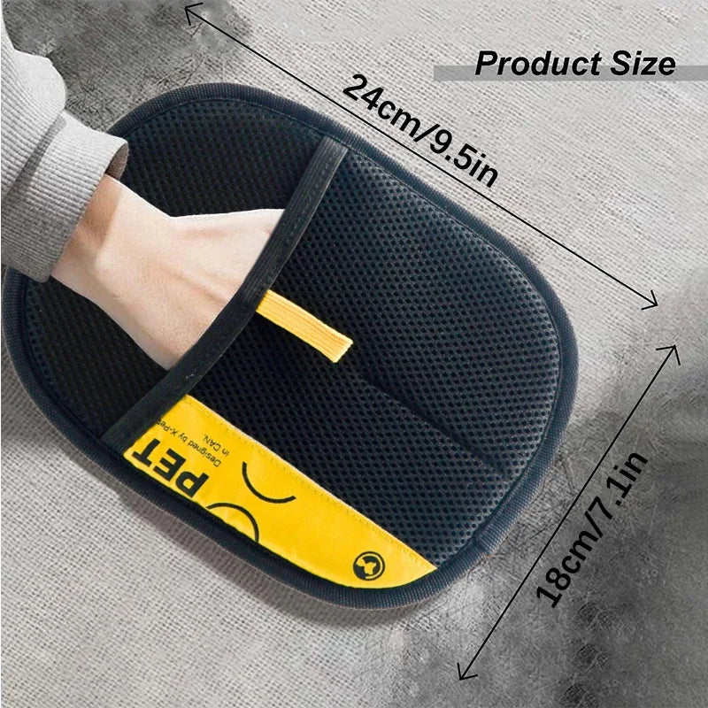 CuddTail™ Reusable Electrostatic Pet Hair Removal Gloves Grooming Glove