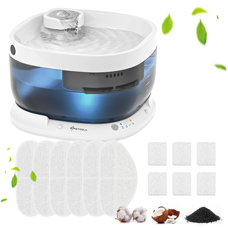 Wireless Dog Water Fountain,Battery Operated Dog Water Dispenser with Motion Sensor, 237 Oz/ 7L Cordless Fountain Water Bowl 3 Work Modes for Large Dogs Cats Multi-Pets - FP30