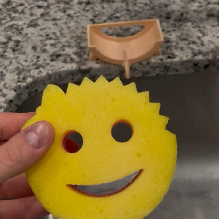 Sponge Diddy Sponge Holder with Integrated Drainage System