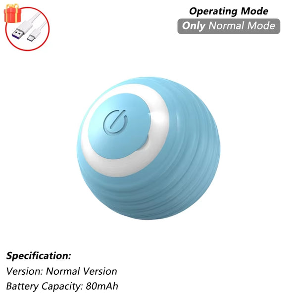 Automatic Rolling Cat Toy with Tail - Rechargeable Interactive Smart Mouse for Cats